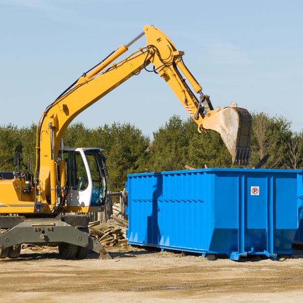 what are the rental fees for a residential dumpster in Mott